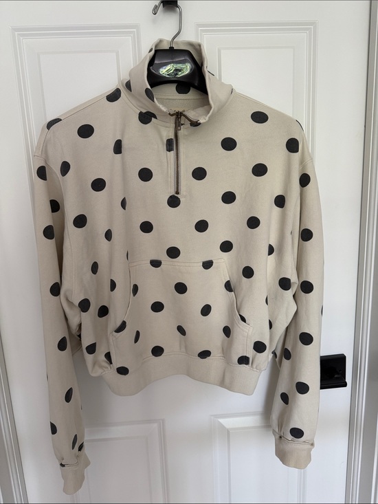 Free People Tops - Spot On Half Zip Sweatshirt - Tea Combo- New w/o tag